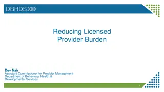 Provider Regulatory Requirements and Growth Analysis
