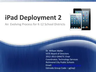 Evolving iPad Deployment Strategy for K-12 Schools