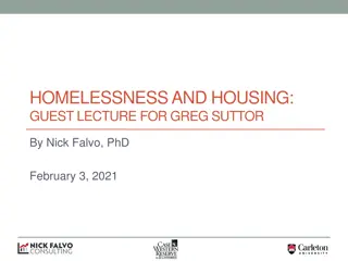 Guest Lecture on Homelessness and Housing Nexus