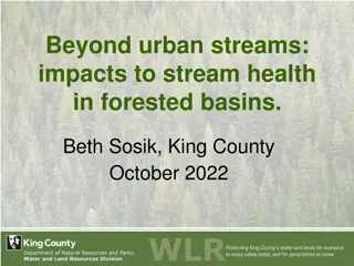 Study on Impacts of Urbanization on Stream Health in Forested Basins