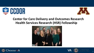 Fellowship Program Overview at Center for Care Delivery and Outcomes Research