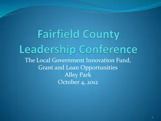 Local Government Innovation Fund: Grant Opportunities Report