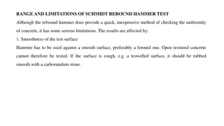 Limitations of Schmidt Rebound Hammer Test in Concrete Testing