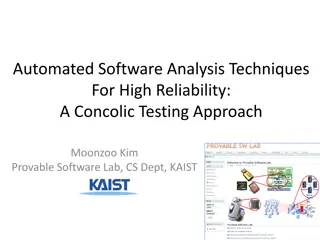 Exploring Automated Software Analysis Techniques