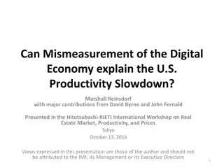 U.S. Productivity Slowdown Due to Digital Economy Mismeasurement