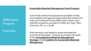 Sustainable Materials Management Grant Program Overview