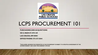 LCPS Procurement and Purchasing Processes