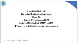 Hospital Communication Systems in Biomedical Engineering Education
