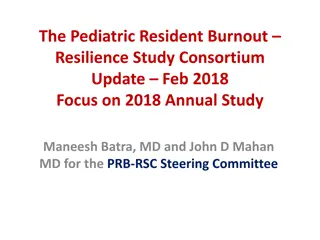 Pediatric Resident Burnout Resilience Study Update