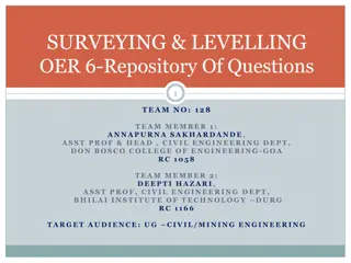 Surveying and Levelling OER Repository of Questions and Illustrations
