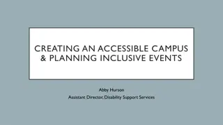 Planning Inclusive Events & Creating Accessibility on Campus