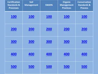 Organic Farm Certification Standards and Processes