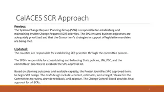 County SCR Prioritization and Design Process