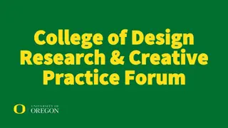 Innovative Initiatives in Design Research and Creative Practice