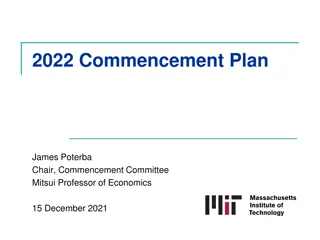 2022 Commencement Plan by James Poterba