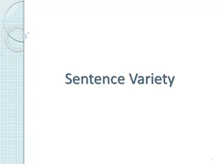 Enhancing Sentence Variety in Writing