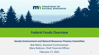 Overview of Federal Funds for Minnesota Department of Natural Resources