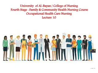 Occupational Health Nursing in the Workplace