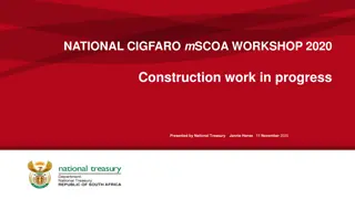 Construction Work in Progress and mSCOA Implementation
