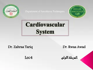 Cardiovascular System: Heart Structure and Circulations