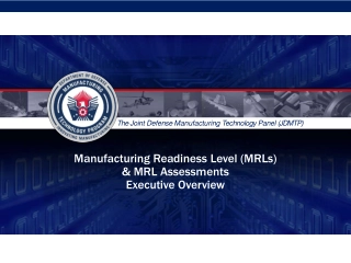 Understanding Manufacturing Readiness Levels (MRLs) in Defense Technology