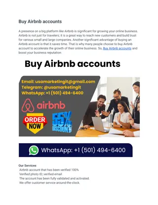 5 Top site to Buy verified Airbnb Accounts 2025