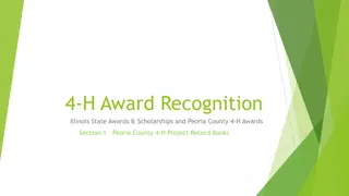 4-H Project Record Books and Awards Recognition in Illinois