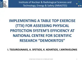 Implementing Tabletop Exercise for Assessing Physical Protection System Efficiency at INRASTES
