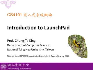 Exploring MSP430 Microcontroller Basics with LaunchPad Development Kit