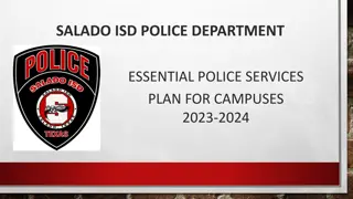 Essential Police Services Plan for Salado ISD Campuses 2023-2024