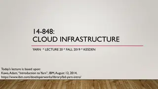 Hadoop Infrastructure and Job Execution