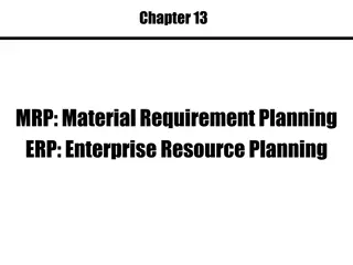 Material Requirement Planning and Enterprise Resource Planning