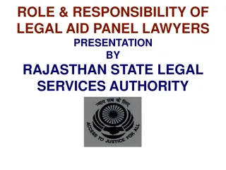 Role and Responsibilities of Legal Aid Panel Lawyers in Rajasthan