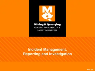Workplace Incident Management and Safety Promotion