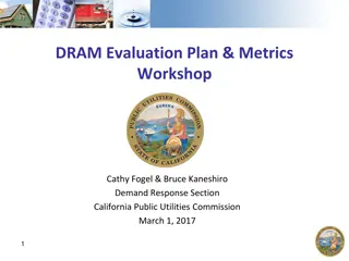 Project Evaluation Workshop for DRAM Pilot Programs