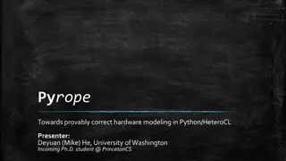Provably Correct Hardware Modeling in Python