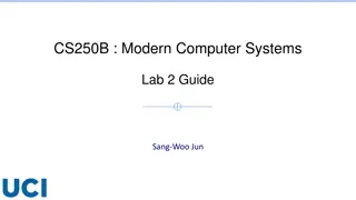 Modern Computer Systems Lab 2 Guide by Sang-Woo Jun