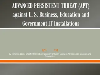 Advanced Persistent Threats in Cybersecurity