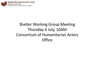 Shelter Working Group Meeting Agenda Thursday 6 July