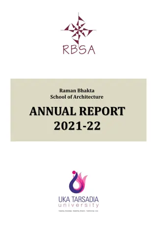 Raman Bhakta School of Architecture Annual Report 2021-22 Faculty Details