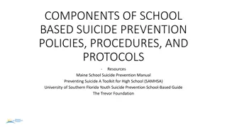 Elements of School-Based Suicide Prevention Policies & Procedures