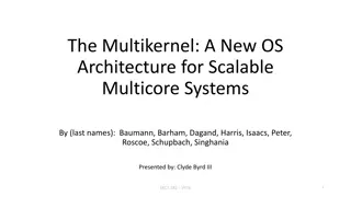 Reimagining Operating Systems for Scalable Multicore Systems