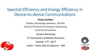 Spectral and Energy Efficiency in Device-to-Device Communications