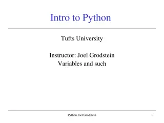 Variables in Python Programming