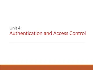 Authentication and Access Control in Information Security