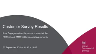 Joint Engagement on Re-Procurement of Commercial Agreements