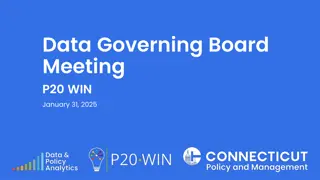 Data Governing Board Meeting P20 WIN Summary