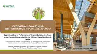 Operational Energy Performance of Exterior Building Envelopes Under Future Canadian Climate Conditions