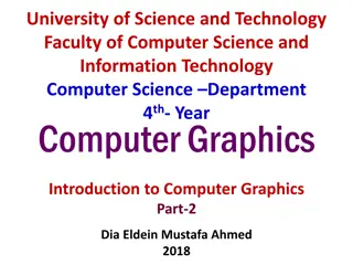 Computer Graphics Fundamentals in Science and Technology University