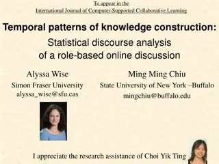 Temporal Patterns of Knowledge Construction in Online Discourse